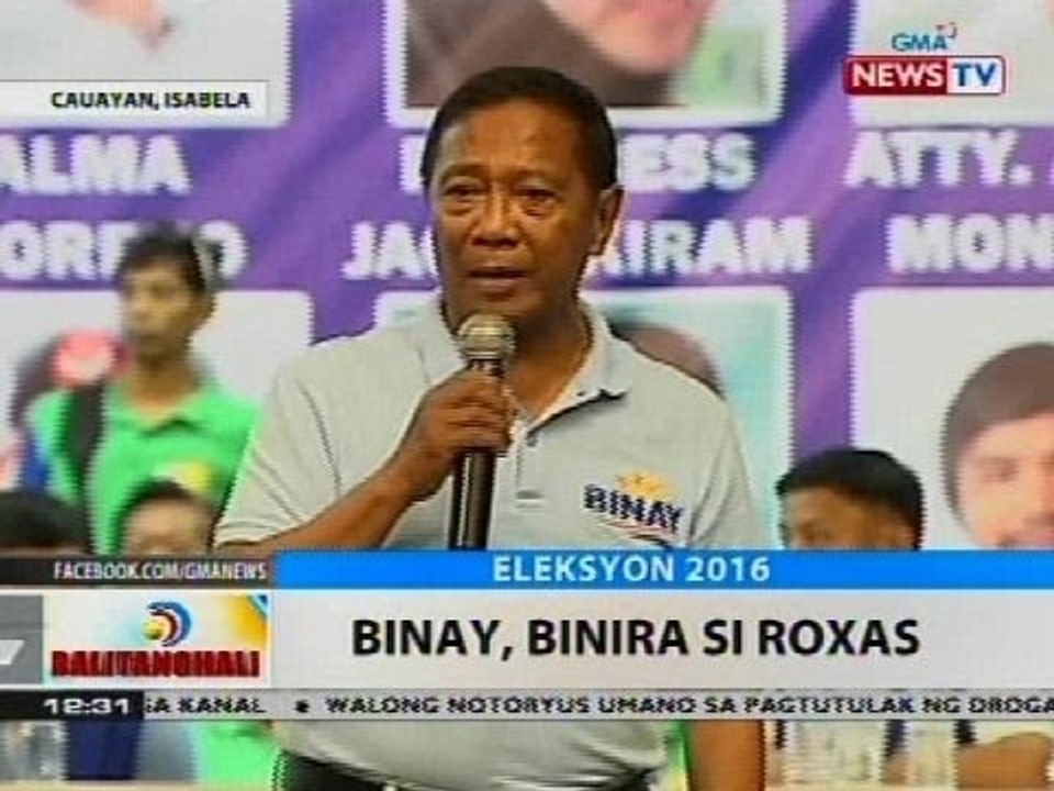 BT: Binay, binira si Roxas