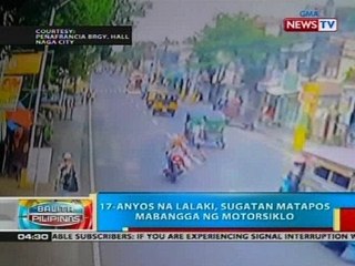 Video herunterladen: 17-anyos na lalaki, sugatan matapos mabangga ng motorsiklo