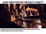 Hire Bartender Private Party - bartender4you.co.uk