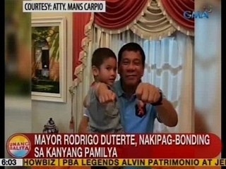 UB: Mayor Rodrigo Duterte, nakipag-bonding sa kanyang pamilya