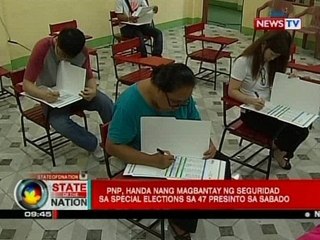 SONA: PNP, handa nang magbantay ng seguridad sa special elections sa 47 presinto sa Sabado