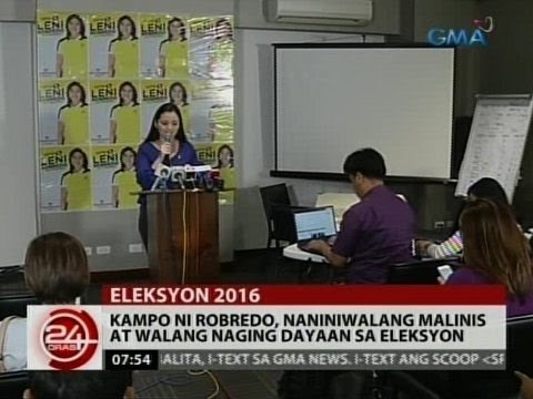 24 Oras: Kampo ni Robredo, naniniwalang malinis at walang naging dayaan sa eleksyon