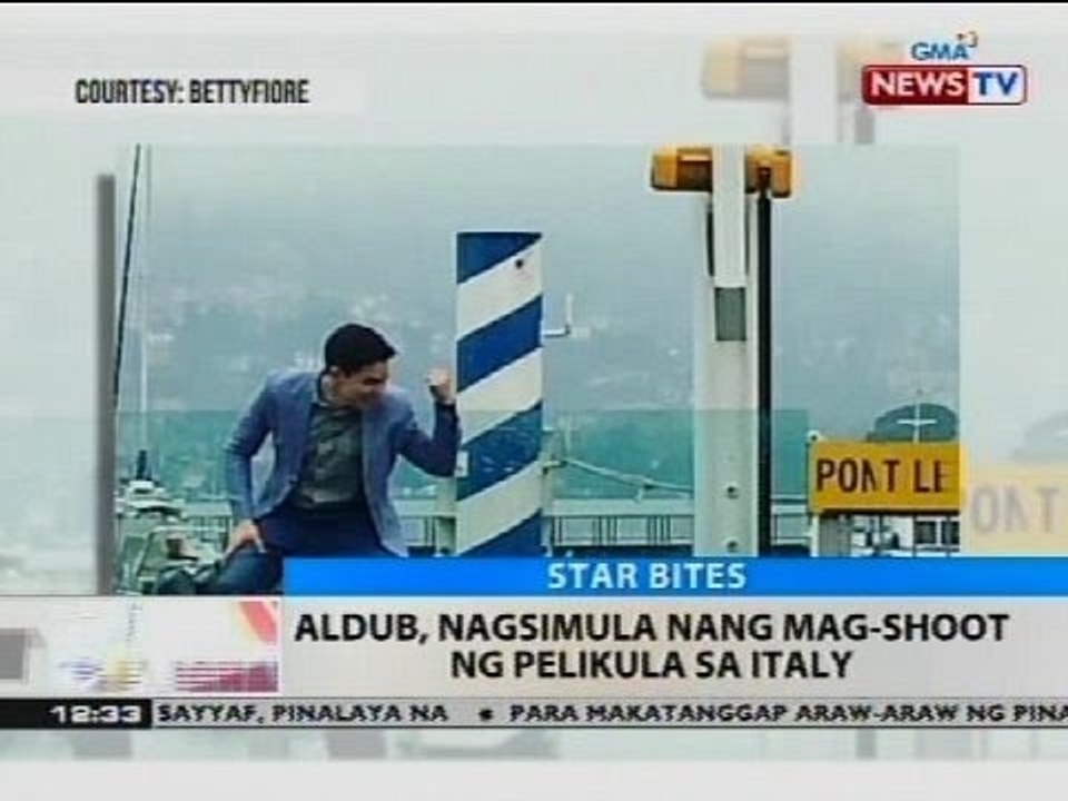 AlDub, nagsimula nang mag-shoot ng pelikula sa Italy