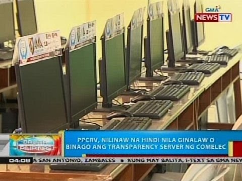 PPCRV, nilinaw na hindi nila ginalaw o binago ang transparency server ng Comelec