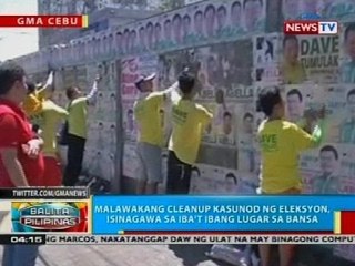 Malawakang cleanup kasunod ng eleksyon, isinagawa sa iba't ibang lugar sa bansa