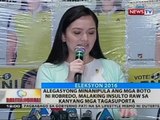 Kampo ni Robredo, hinamon ang kampo ni Marcos na idaan sa tamang proseso ang kanilang mga reklamo