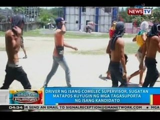 BP: Driver ng isang Comelec supervisor, sugatan matapos kuyugin