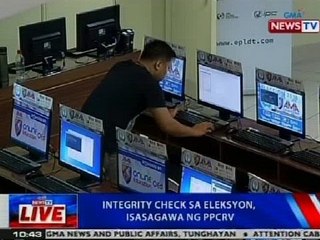 NTVL: Integrity check sa eleksyon, isasagawa ng PPCRV