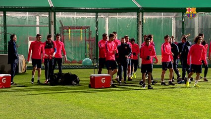 FC Barcelona B: Primer entrenamiento después de las fiestas de Navidad