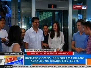 NTG: Richard Gomez, iprinoklama bilang alkalde ng Ormoc City, Leyte