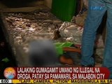 UB: Lalaking gumagamit umano ng illegal na droga, patay sa pamamaril sa Malabon City
