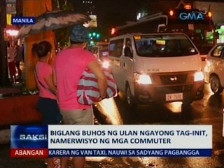 SAKSI: Biglang buhos ng ulan ngayong tag-init, namerwisyo ng mga commuter
