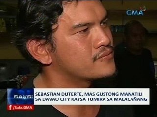 SAKSI: Sebastian Duterte, mas gustong manatili sa Davao City kaysa tumira sa Malacañang