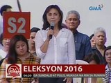 24 Oras: Rep. Leni Robredo, inangkin na ang panalo sa pagka-bise presidente