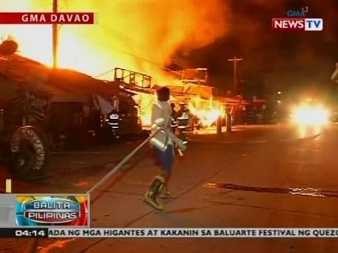 BP: Panaderya at tatlong bahay sa Davao city, nasunog dahil daw sa sumabog na ilaw
