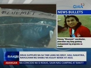 Drug supplier na sa tabi lang ng brgy. hall nakatira, nahulihan ng shabu na kulay berde at asul