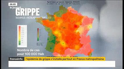 L'épidémie de grippe prend de plus en plus d'ampleur en France
