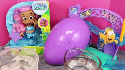 Bubble Guppies COLOR CHANGE Molly Mermaid GIANT SURPRISE EGG ❤ Frozen Shopkins DisneyCarToys