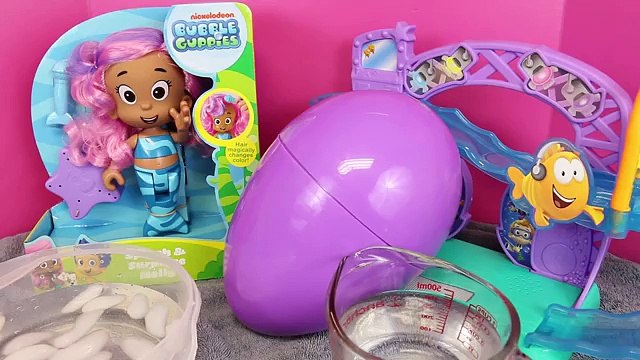 Bubble Guppies COLOR CHANGE Molly Mermaid GIANT SURPRISE EGG ❤ Frozen Shopkins DisneyCarToys