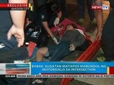 BP: Babae, sugatan matapos mabundol ng motorsiklo sa intersection