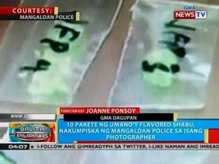 BP: 10 pakete ng umano'y flavored shabu, nakumpiska ng Mangaldan police sa isang photographer