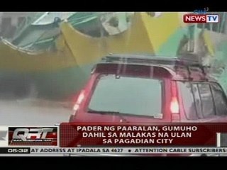 QRT: Pader ng paaralan, gumuho dahil sa malakas na ulan sa Pagadian City