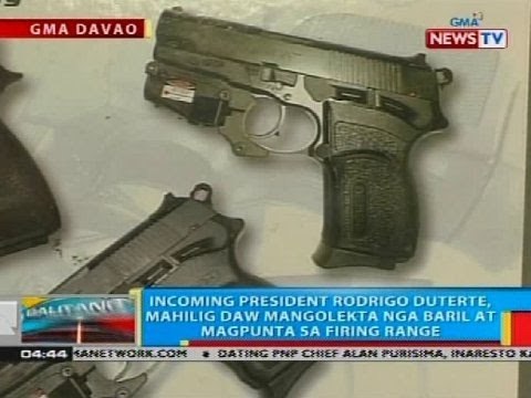 Incoming president Rodrigo Duterte, mahilig daw mangokelta ng baril at magpunta sa firing range