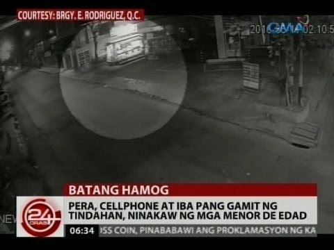 24 Oras: Pera, cellphone at iba pang gamit ng tindahan, ninakaw ng mga menor de edad