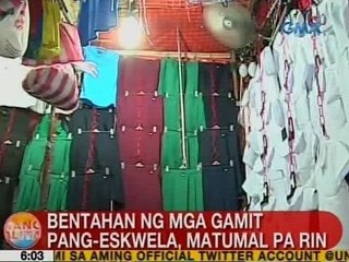 UB: Bentahan ng mga gamit pang-eskwela sa Divisoria, matumal pa rin