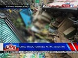 NTVL: Cargo truck, tumaob; 3 patay, 2 sugatan