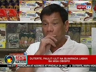 Descargar video: SONA: Mga pari at madre, naglabas ng opinyon sa patuloy na pagbira ni Duterte sa simbahan