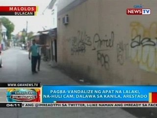 BP: Pagba-vandalize ng apat na lalaki, na-huli cam