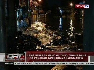 QRT: Ilang lugar sa Mandaluyong, binaha dahil sa pag-ulan kaninang madaling araw