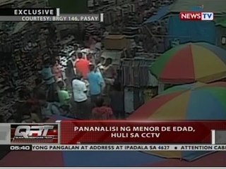 QRT: Pananalisi ng menor de edad, huli sa CCTV
