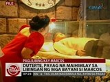 24 Oras: Duterte, payag na maihimlay sa Libingan ng mga Bayani si Marcos