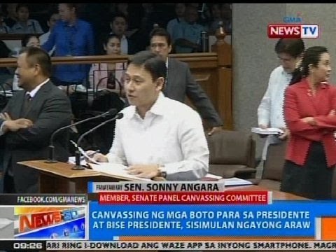 NTG: Panayam kay Sen. Sonny Angara, member ng Senate Panel Canvassing Committee