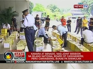 SONA: Kamara at Senado, nag-joint session na bilang national board of canvassers