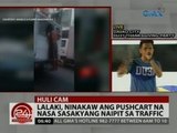 24 Oras: Lalaki, nagnakaw ng pushcart sa gitna ng traffic