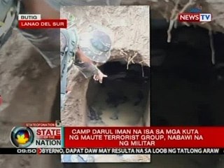 SONA: Camp Darul Iman na 1 sa mga kuta ng Maute Terrorist Group, nabawi na ng militar
