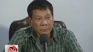 24 Oras: Duterte, itinangging binastos niya si Mariz Umali nang sipulan sa presscon