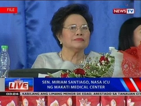 NTVL: Sen. Miriam Santiago, nasa ICU ng Makati Medical Center