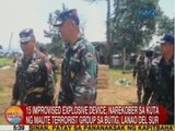 UB: 15 IED, narekober sa kuta ng Maute Terrorist Group sa Butig, Lanao Del Sur