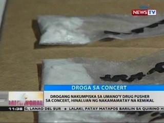 Drogang nakumpiska sa umano'y drug pusher sa concert, hinaluan ng nakamamatay na kemikal