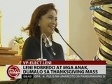 24 Oras: Leni Robredo at mga anak, dumalo sa thanksgiving mass