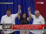 QRT: Rodrigo Duterte at Leni Robredo, naiproklama na bilang pangulo at pangalawang pangulo
