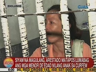 UB: 9 na magulang, arestado sa QC matapos lumabag ang mga menor de edad nilang anak sa curfew