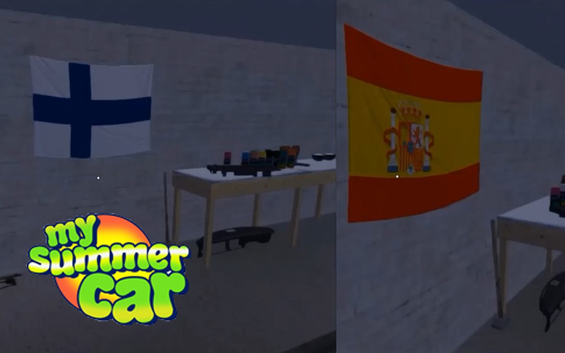 My Summer Car Como cambiar la bandera del garaje How to change garage flag Vídeo Dailymotion