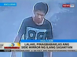 BT: Lalaki, pinagbabaklas ang side mirror ng ilang sasakyan