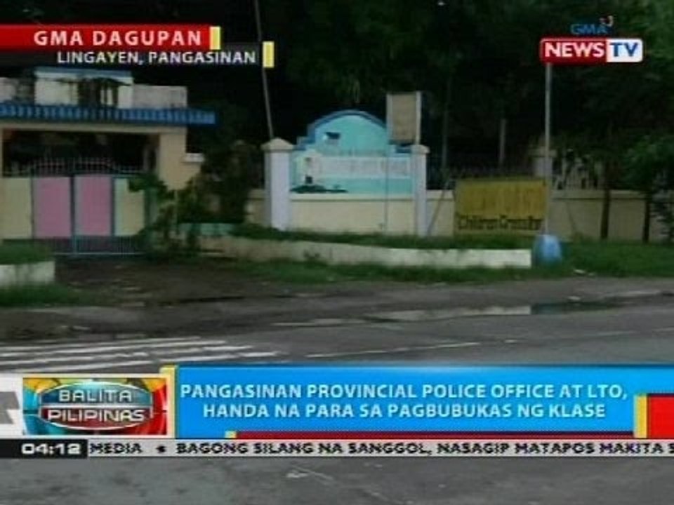 Pangasinan provincial police office at LTO, handa na para sa pagbubukas ng klase