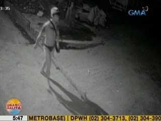 UB: Hinihinalang magnanakaw na brief lang ang suot, nahulicam habang pagala-gala Albay